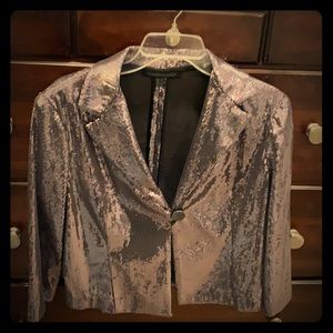 Silver sequins blazer